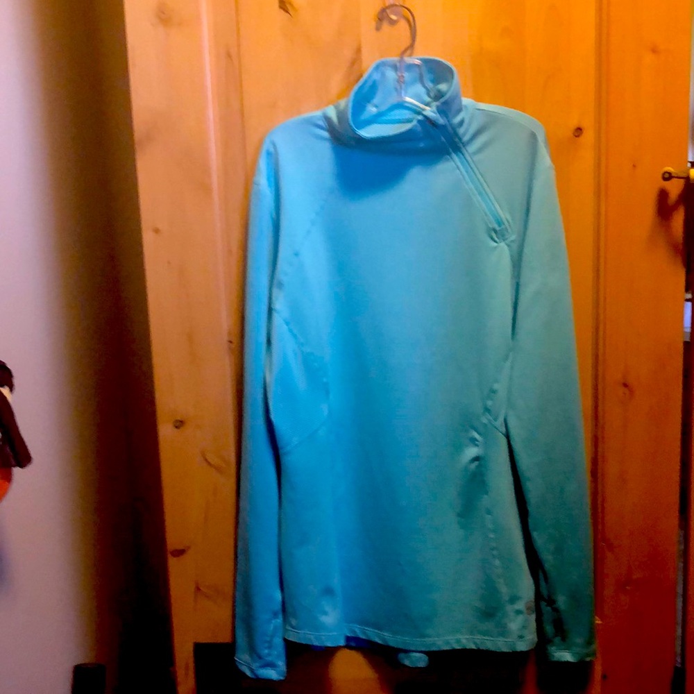 Aqua long athletic top - L